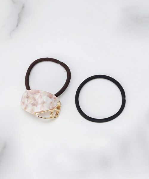 ITS'DEMO / イッツデモ ヘアアクセサリー | 透かしモチーフ付け替えポニー | 詳細1