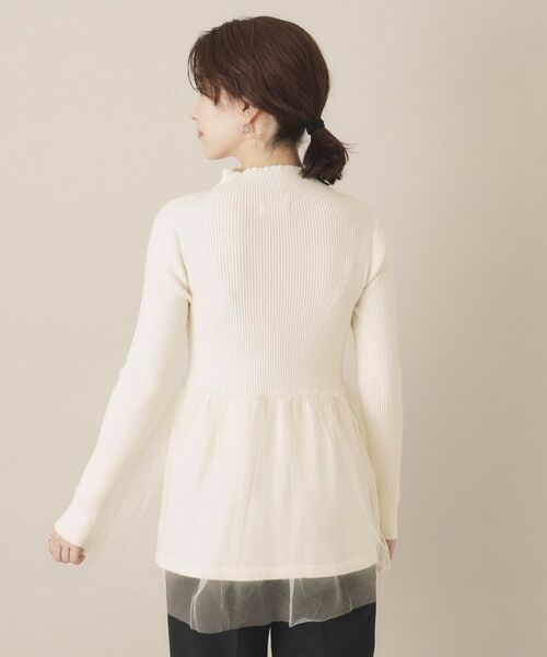 ITS'DEMO / イッツデモ ニット・セーター | 【手洗い可】チュールペプラムニット | 詳細15