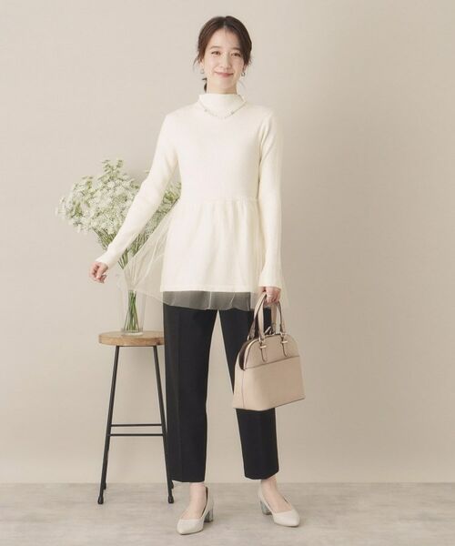 ITS'DEMO / イッツデモ ニット・セーター | 【手洗い可】チュールペプラムニット | 詳細2