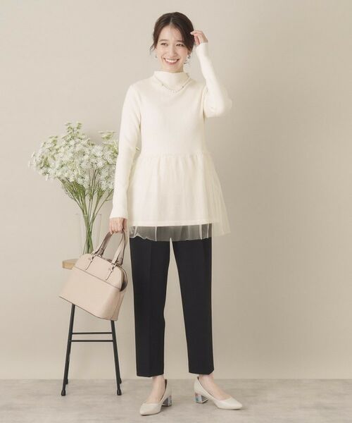 ITS'DEMO / イッツデモ ニット・セーター | 【手洗い可】チュールペプラムニット | 詳細3