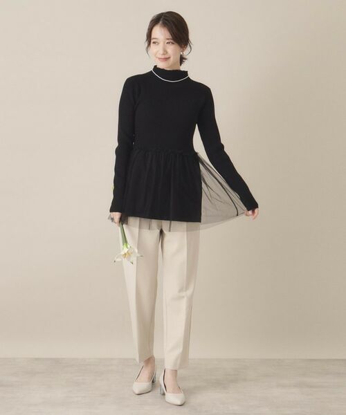 ITS'DEMO / イッツデモ ニット・セーター | 【手洗い可】チュールペプラムニット | 詳細6