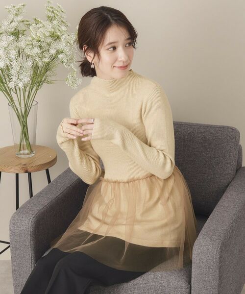 ITS'DEMO / イッツデモ ニット・セーター | 【手洗い可】チュールペプラムニット | 詳細9
