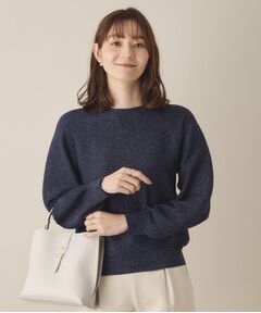 ITS'DEMO / イッツデモ ニット・セーター | 【通勤／手洗い可】ラメガーターニット