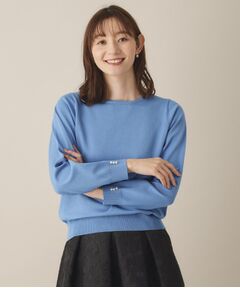 【アンチピリング／洗濯機OK】ボートネックニット