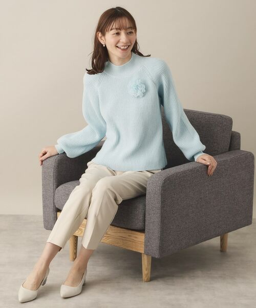 ITS'DEMO / イッツデモ ニット・セーター | 【手洗い可】コサージュ付きニット | 詳細11