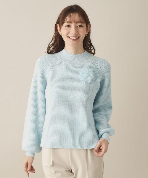 ITS'DEMO / イッツデモ ニット・セーター | 【手洗い可】コサージュ付きニット | 詳細13