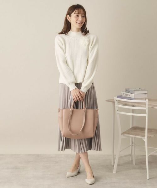 ITS'DEMO / イッツデモ ニット・セーター | 【手洗い可】コサージュ付きニット | 詳細3