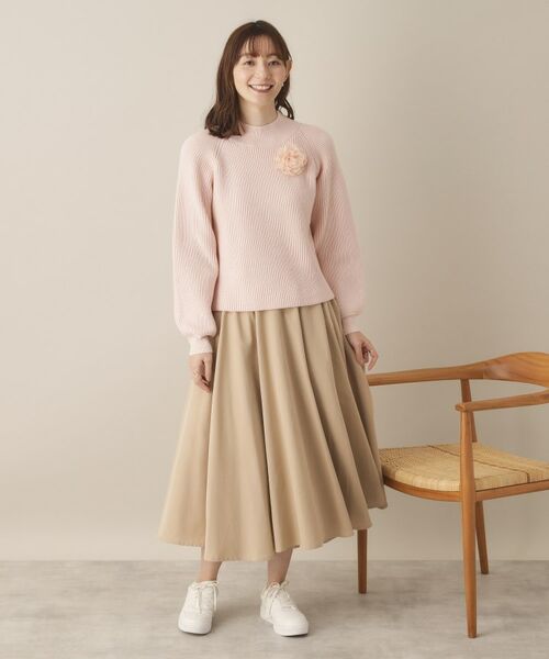 ITS'DEMO / イッツデモ ニット・セーター | 【手洗い可】コサージュ付きニット | 詳細6