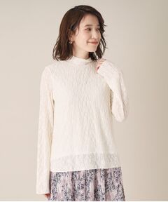 ITS'DEMO / イッツデモ カットソー | 【洗濯機OK】レースプルオーバー