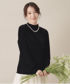 ITS'DEMO / イッツデモ カットソー | 【洗濯機OK】ベロアプルオーバー