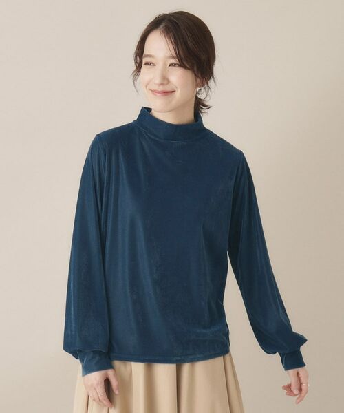 ITS'DEMO / イッツデモ カットソー | 【洗濯機OK】ベロアプルオーバー | 詳細13