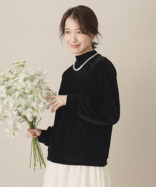 ITS'DEMO / イッツデモ カットソー | 【洗濯機OK】ベロアプルオーバー | 詳細5