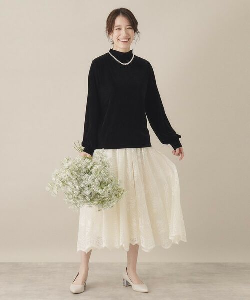 ITS'DEMO / イッツデモ カットソー | 【洗濯機OK】ベロアプルオーバー | 詳細6