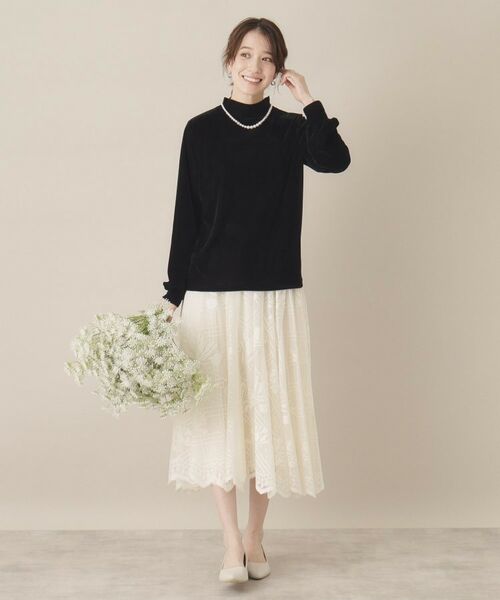 ITS'DEMO / イッツデモ カットソー | 【洗濯機OK】ベロアプルオーバー | 詳細7