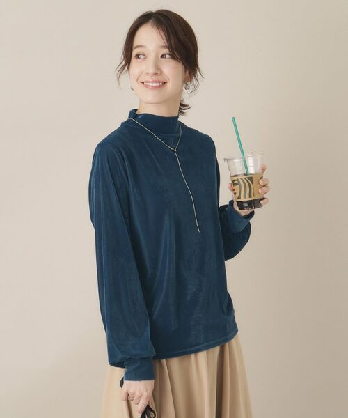 ITS'DEMO / イッツデモ カットソー | 【洗濯機OK】ベロアプルオーバー | 詳細9