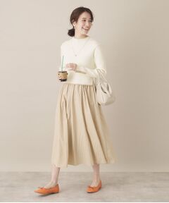 ITS'DEMO / イッツデモ ロング・マキシ丈ワンピース | 【手洗い可／ウエスト総ゴム】ドッキングワンピース