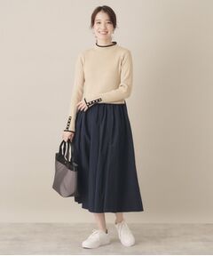 ITS'DEMO / イッツデモ ロング・マキシ丈ワンピース | 【手洗い可／ウエスト総ゴム】ドッキングワンピース