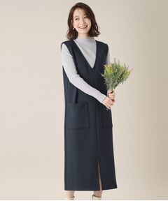 ITS'DEMO / イッツデモ ロング・マキシ丈ワンピース | 【手洗い可】ダンボールジャージージャンスカ