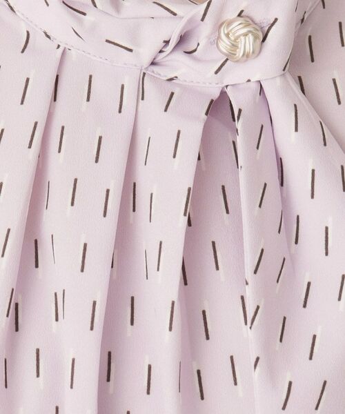 ITS'DEMO / イッツデモ シャツ・ブラウス | 【通勤／手洗い可】幾何柄ボウタイブラウス | 詳細10