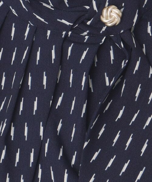 ITS'DEMO / イッツデモ シャツ・ブラウス | 【通勤／手洗い可】幾何柄ボウタイブラウス | 詳細14