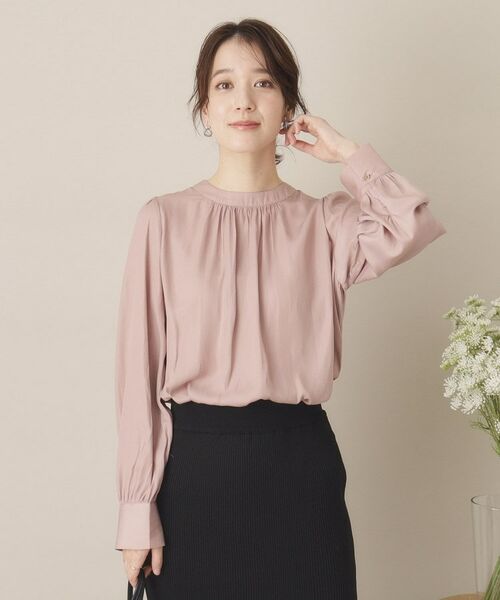 ITS'DEMO / イッツデモ シャツ・ブラウス | 【通勤／手洗い可】サテンブラウス | 詳細12