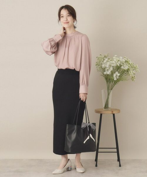 ITS'DEMO / イッツデモ シャツ・ブラウス | 【通勤／手洗い可】サテンブラウス | 詳細14