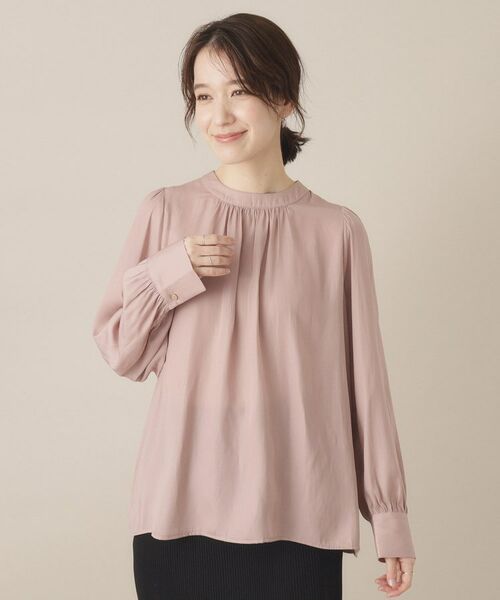 ITS'DEMO / イッツデモ シャツ・ブラウス | 【通勤／手洗い可】サテンブラウス | 詳細16