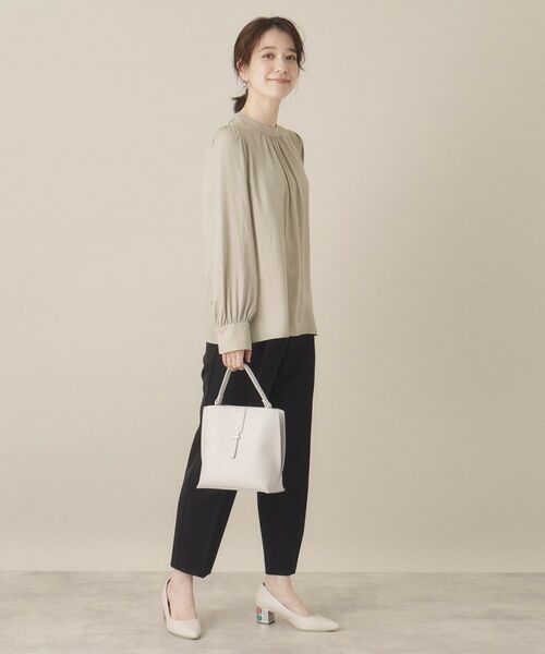 ITS'DEMO / イッツデモ シャツ・ブラウス | 【通勤／手洗い可】サテンブラウス | 詳細9