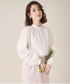 ITS'DEMO / イッツデモ シャツ・ブラウス | 【通勤／手洗い可】パール調ボタン前開きブラウス