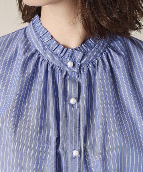 ITS'DEMO / イッツデモ シャツ・ブラウス | 【通勤／手洗い可】パール調ボタン前開きブラウス | 詳細16