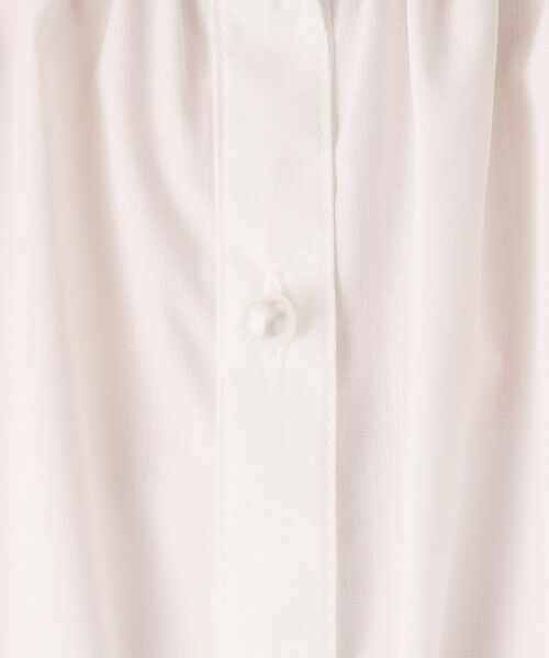 ITS'DEMO / イッツデモ シャツ・ブラウス | 【通勤／手洗い可】パール調ボタン前開きブラウス | 詳細4