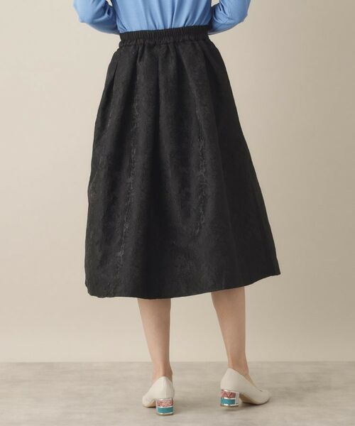 ITS'DEMO / イッツデモ スカート | 【通勤／後ろウエストゴム／手洗い可】ジャカードタックスカート | 詳細15