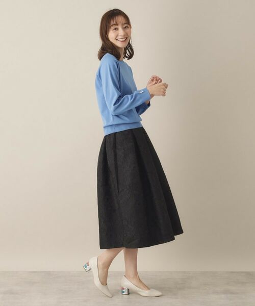 ITS'DEMO / イッツデモ スカート | 【通勤／後ろウエストゴム／手洗い可】ジャカードタックスカート | 詳細3