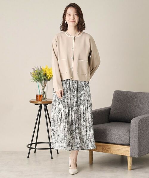 ITS'DEMO / イッツデモ ロング・マキシ丈スカート | 【通勤／手洗い可／ウエスト総ゴム】花柄プリーツスカート | 詳細3