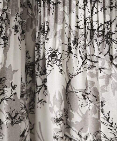 ITS'DEMO / イッツデモ ロング・マキシ丈スカート | 【通勤／手洗い可／ウエスト総ゴム】花柄プリーツスカート | 詳細4