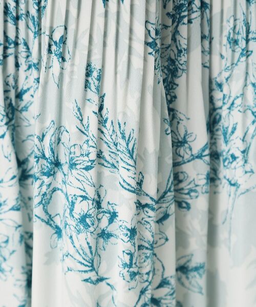 ITS'DEMO / イッツデモ ロング・マキシ丈スカート | 【通勤／手洗い可／ウエスト総ゴム】花柄プリーツスカート | 詳細8