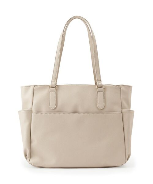 ITS'DEMO / イッツデモ ハンドバッグ | 【通勤／10ポケット】ベルト飾り付角シボA4トート | 詳細14