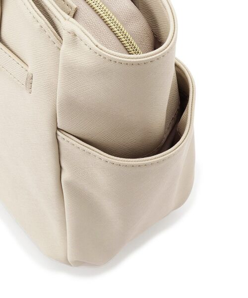 ITS'DEMO / イッツデモ ハンドバッグ | 【通勤／10ポケット】ベルト飾り付角シボA4トート | 詳細21