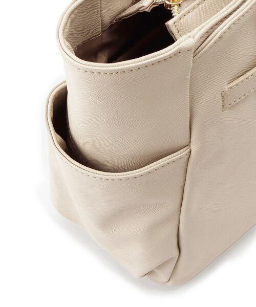 ITS'DEMO / イッツデモ ハンドバッグ | 【通勤／10ポケット】ベルト飾り付角シボA4トート | 詳細22