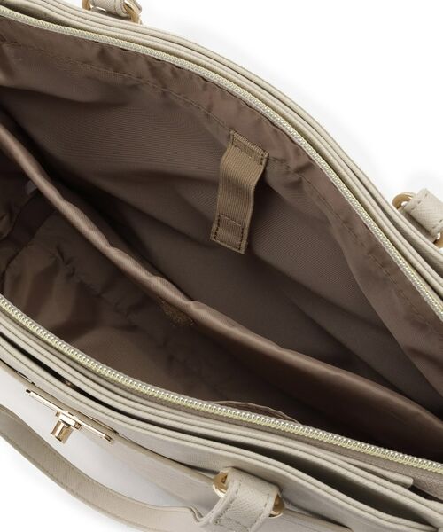 ITS'DEMO / イッツデモ ハンドバッグ | 【通勤／10ポケット】ベルト飾り付角シボA4トート | 詳細24