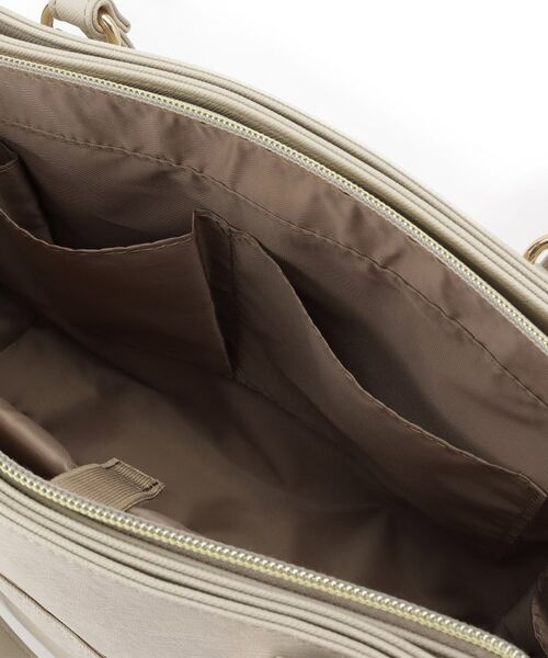 ITS'DEMO / イッツデモ ハンドバッグ | 【通勤／10ポケット】ベルト飾り付角シボA4トート | 詳細26