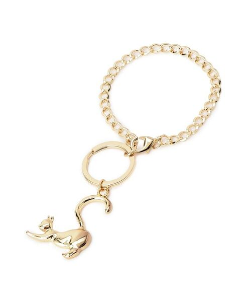 ITS'DEMO / イッツデモ キーホルダー・ストラップ | ネコ イニシャルバッグチャームＳ | 詳細1