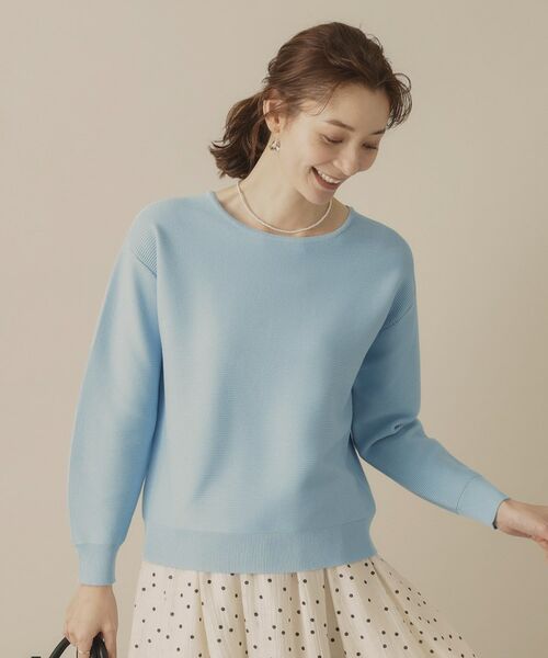 ITS'DEMO / イッツデモ ニット・セーター | 【アンチピリング／洗濯機OK】ガーター編みニット | 詳細12