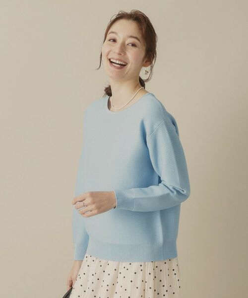 ITS'DEMO / イッツデモ ニット・セーター | 【アンチピリング／洗濯機OK】ガーター編みニット | 詳細13