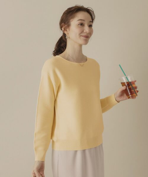 ITS'DEMO / イッツデモ ニット・セーター | 【アンチピリング／洗濯機OK】ガーター編みニット | 詳細16