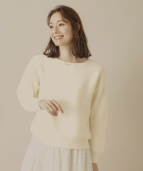 ITS'DEMO / イッツデモ ニット・セーター | 【アンチピリング／洗濯機OK】ガーター編みニット | 詳細4