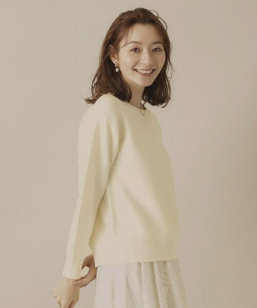 ITS'DEMO / イッツデモ ニット・セーター | 【アンチピリング／洗濯機OK】ガーター編みニット | 詳細5