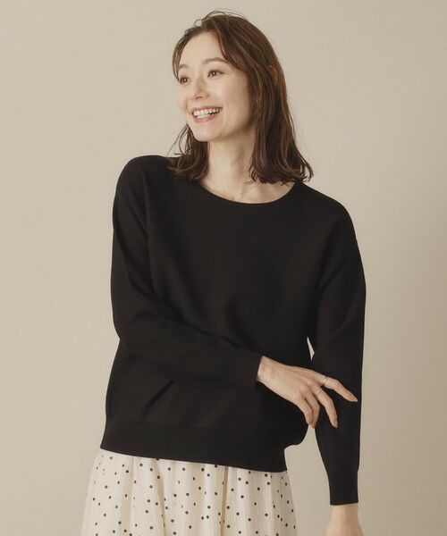 ITS'DEMO / イッツデモ ニット・セーター | 【アンチピリング／洗濯機OK】ガーター編みニット | 詳細9