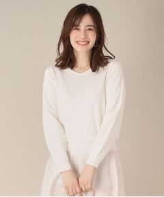 ITS'DEMO / イッツデモ ニット・セーター | 【アンチピリング／洗濯機OK】袖編地変化ニット