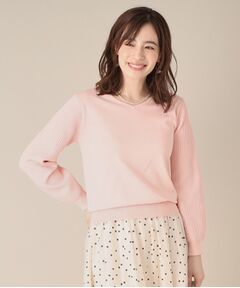 ITS'DEMO / イッツデモ ニット・セーター | 【アンチピリング／洗濯機OK】袖編地変化ニット